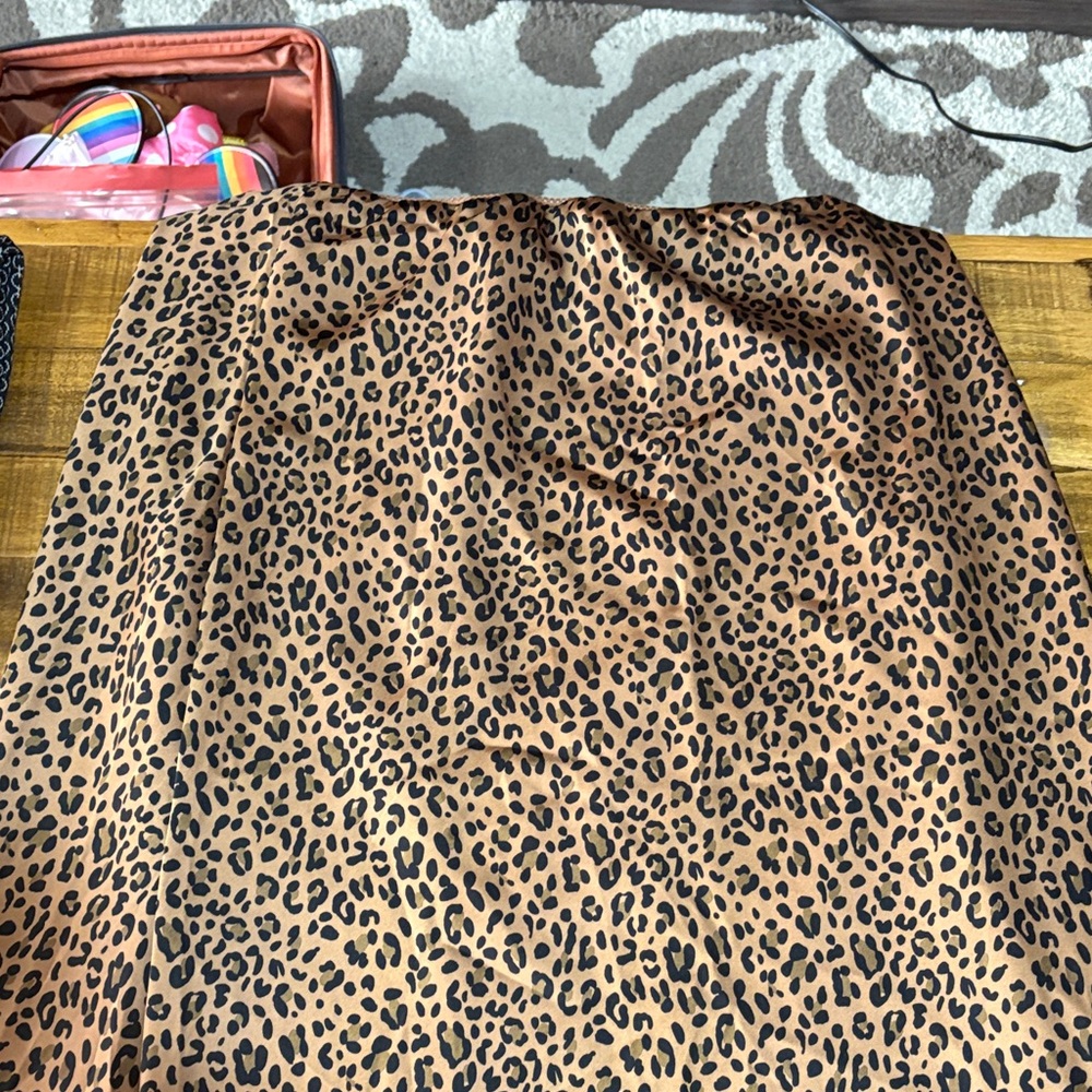 American Eagle Outfitters Leopard Print Midi Skirt - Tan & Black NWOT
